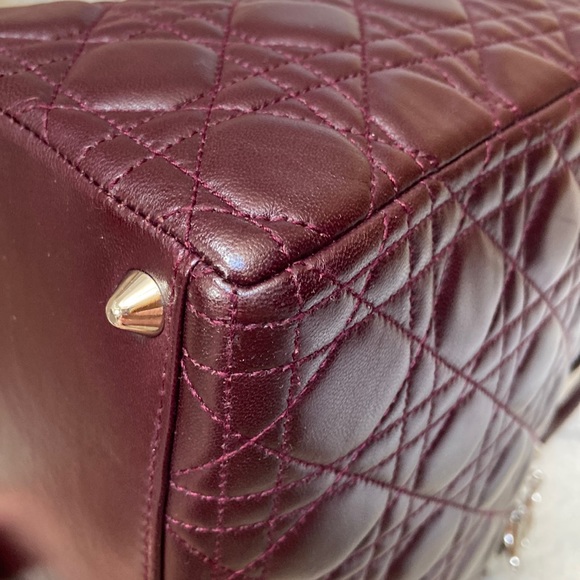 authentic christian dior large lady dior cannage bag - Picture 9 of 16